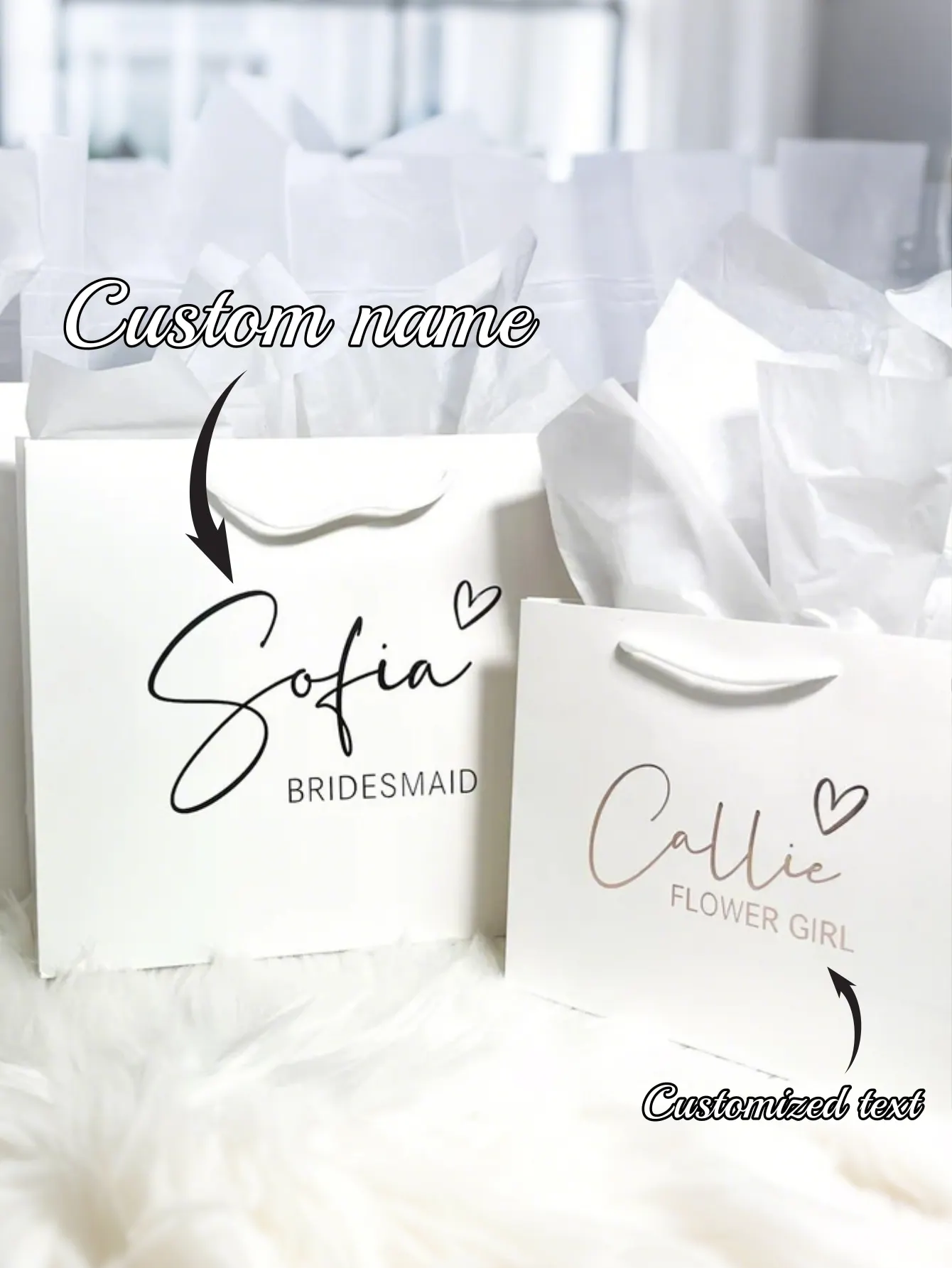 Custom Groomsmen And Bridesmaids Wedding Party Gift Bags High Quality Tote Bachelor Party Birthday Anniversary Custom Gift Bags