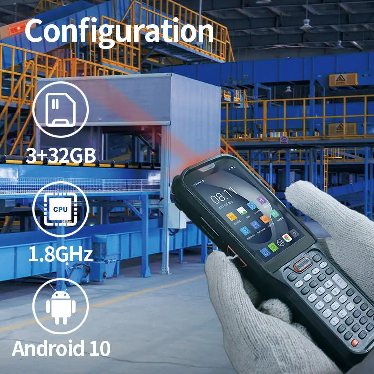 Urovo Data Collector Terminal Pda RT40 Barcode Scanner 4G NFC GPS Handheld Pda Android 10 Rugged Industrial Pdas