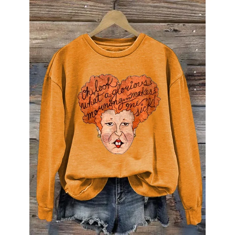 

Halloween Women's Printed Long Sleeve Sweatshirt