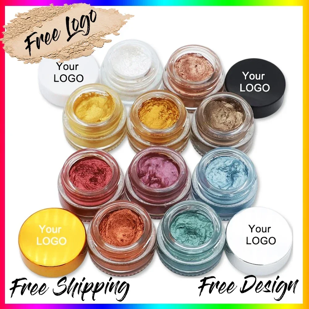 

Custom Logo Sequin Eyeshadow Cream Private Label No Smudge Shiny Eye Shadow Before Makeup