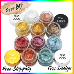 Custom Logo Sequin Eyeshadow Cream Private Label No Smudge Shiny Eye Shadow Before Makeup