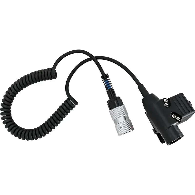 Tactical Headset Adapter U94 PTT 6Pin U94 Ptt for PRC 148 152 Walkie Talkie Dummy Model Compatible with Pelto Comta