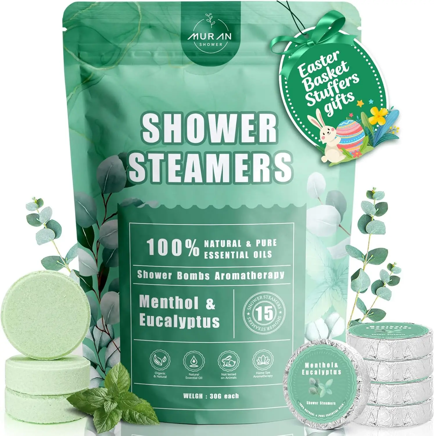 

Ароматерапевтические паровые шарики для душа, 15 штук, с эфирными маслами ментола и эвкалипта, для снятия стресса, подарки для ванны