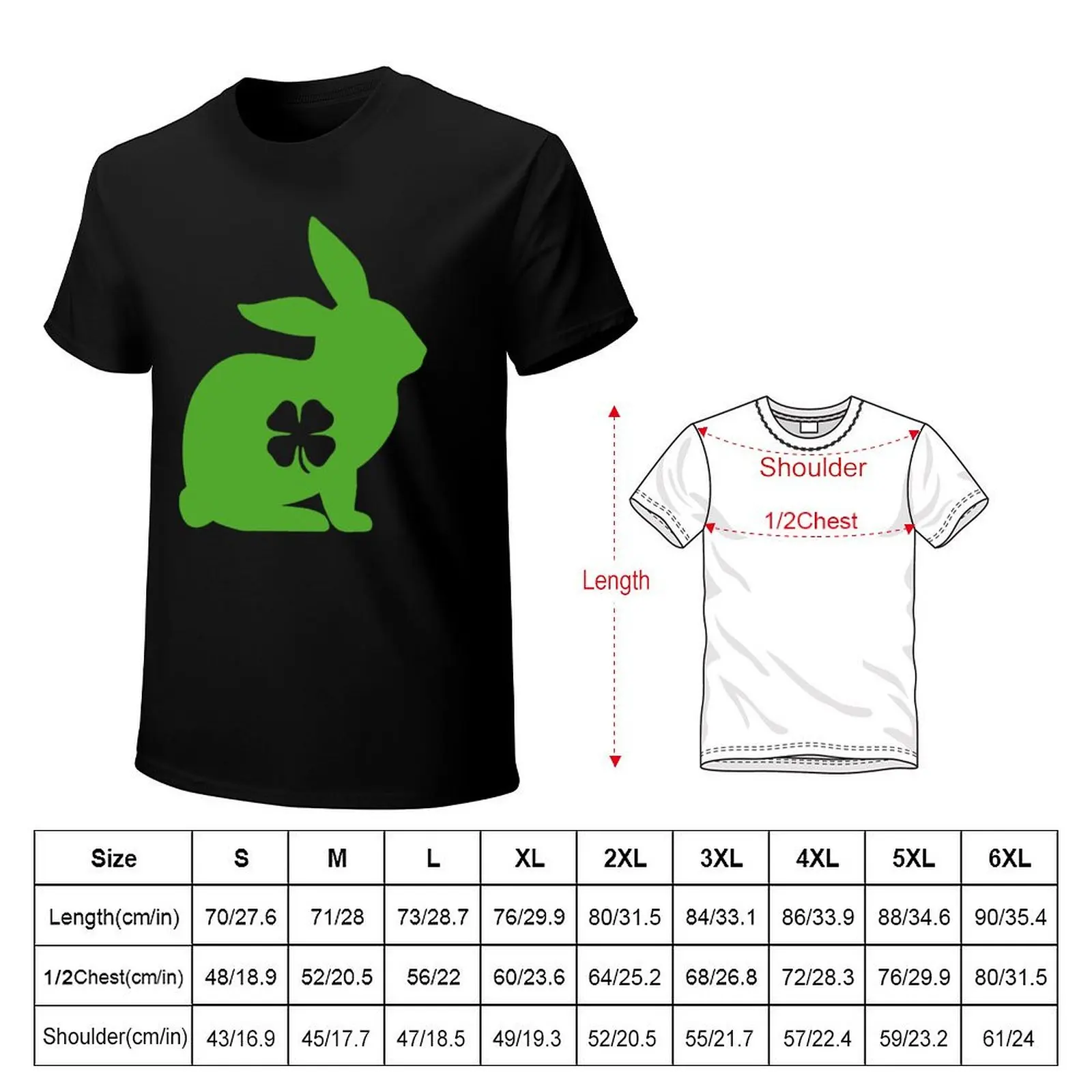 Vintage St Patricks Day Funny Rabbit Irish Rabbit Lucky Shamrock Gift T-Shirt Casual Everyday Wear T-Shirt