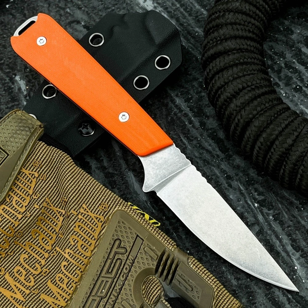 

Новый компактный складной нож для исследования джунглей с ножнами, инструмент для рыбалки на открытом воздухе, лезвие 8Cr13Mov, ручка G10