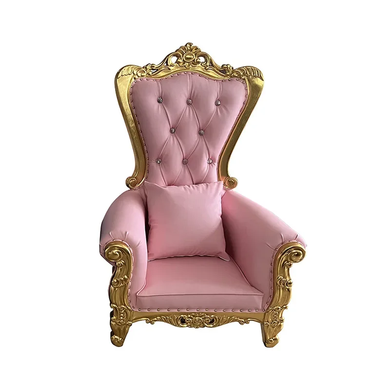 Wholesale Royal Children Kids High Back Wood Frame Cheap King Throne Chairs Sofa For Wedding Party Event Banquet