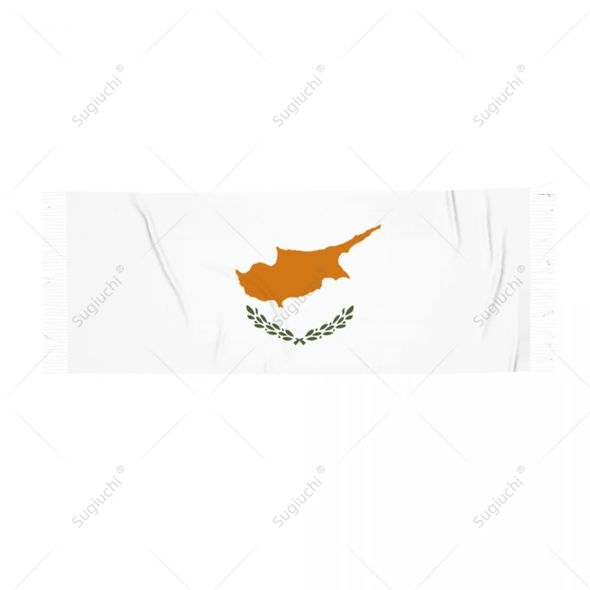 Cyprus Flag Cypriots Scarf Pashmina Warm Scarves Shawl Wrap Hijab Spring Winter Multifunction Unisex