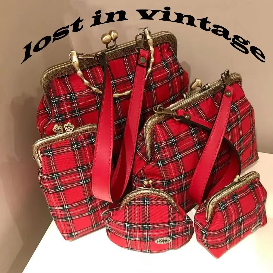 borsa-vintage-in-tessuto-scozzese-con-chiusura-a-scatto-fatta-a-mano-rossa-e-verde-natalizia-stile-a-tracolla-pochette-con-struttura
