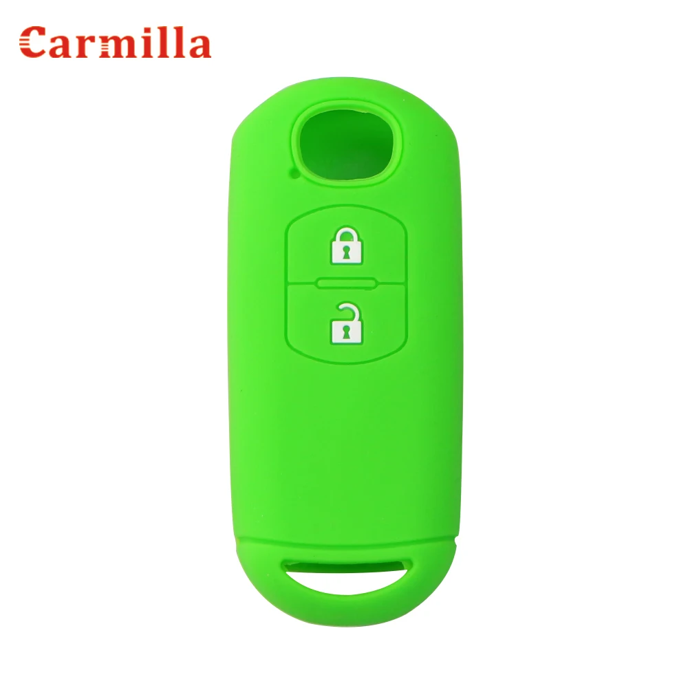 Silicone Car Remote Key Case Cover for Mazda 2 3 6 Axela Atenza CX-3 CX-5 CX5 CX-7 CX-9 2014 2015 2016 2017 2018 Smart 2 Buttons