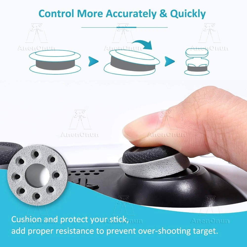 Motion Control Precision Anéis para Gamepad, Aim Assist Anéis, PS,Switch,Xbox,Scuf,Steam Deck,ROG Ally,Legion Go, 18pcs