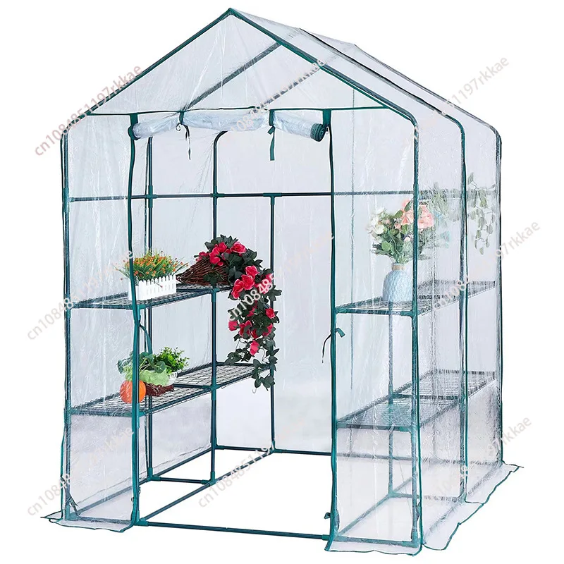 Walk In Greenhouse for Outdoor Indoor Gardening Green Houses Vegetable Plants Anti-freezing Tent Prefabricated Mini Greenhouse