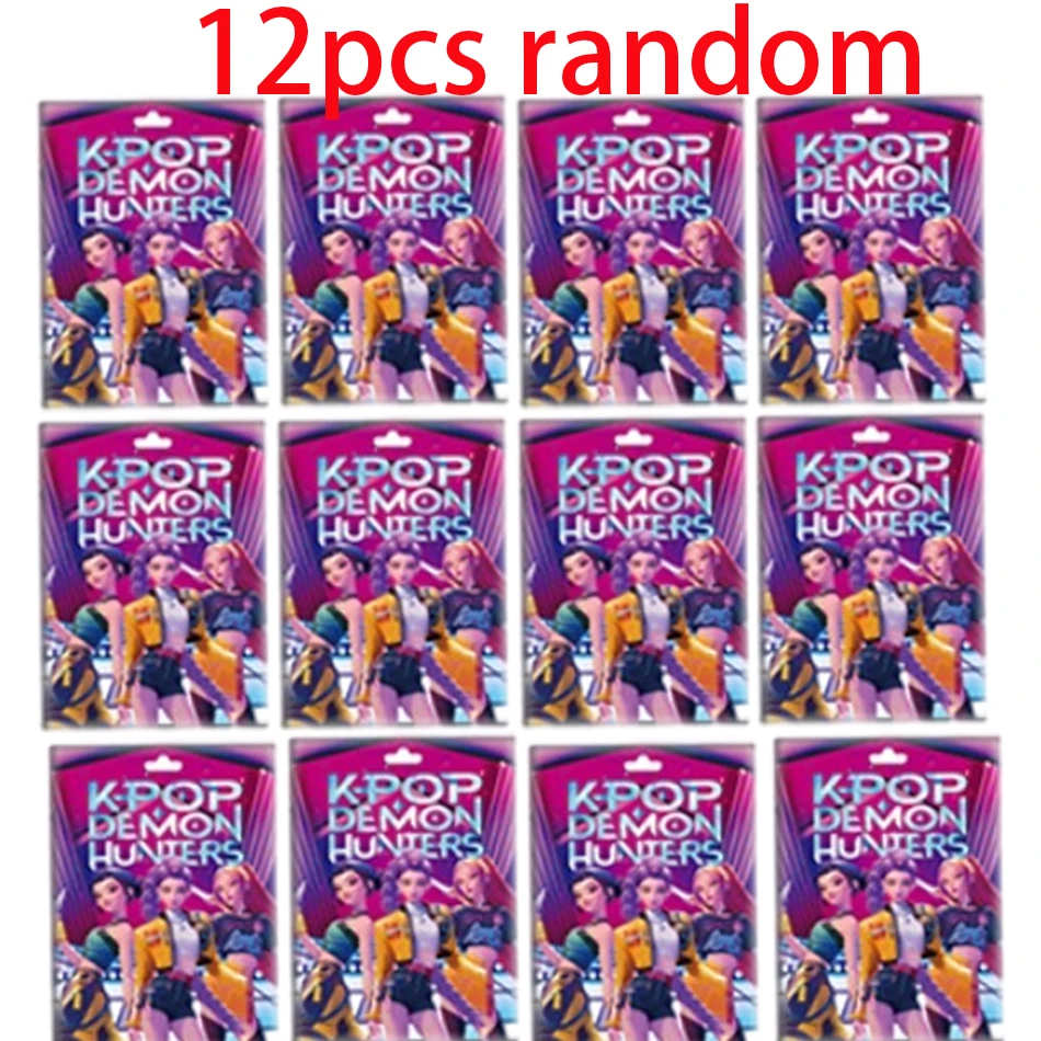 24 Uds Anime Demon Hunters caja ciega Demon Hunters Rumi Mira Zoey Tigre juguete decoración de escritorio estatuas ornamento regalos de navidad caliente