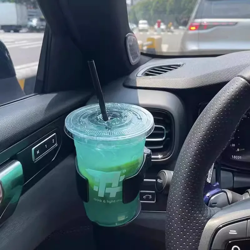 Car Cup Holder Cup Tray Tea Drink Rack Auto Air Vent Mounted Ashtray Fixed Frame Seat Device For Car Air Conditioner Outlet