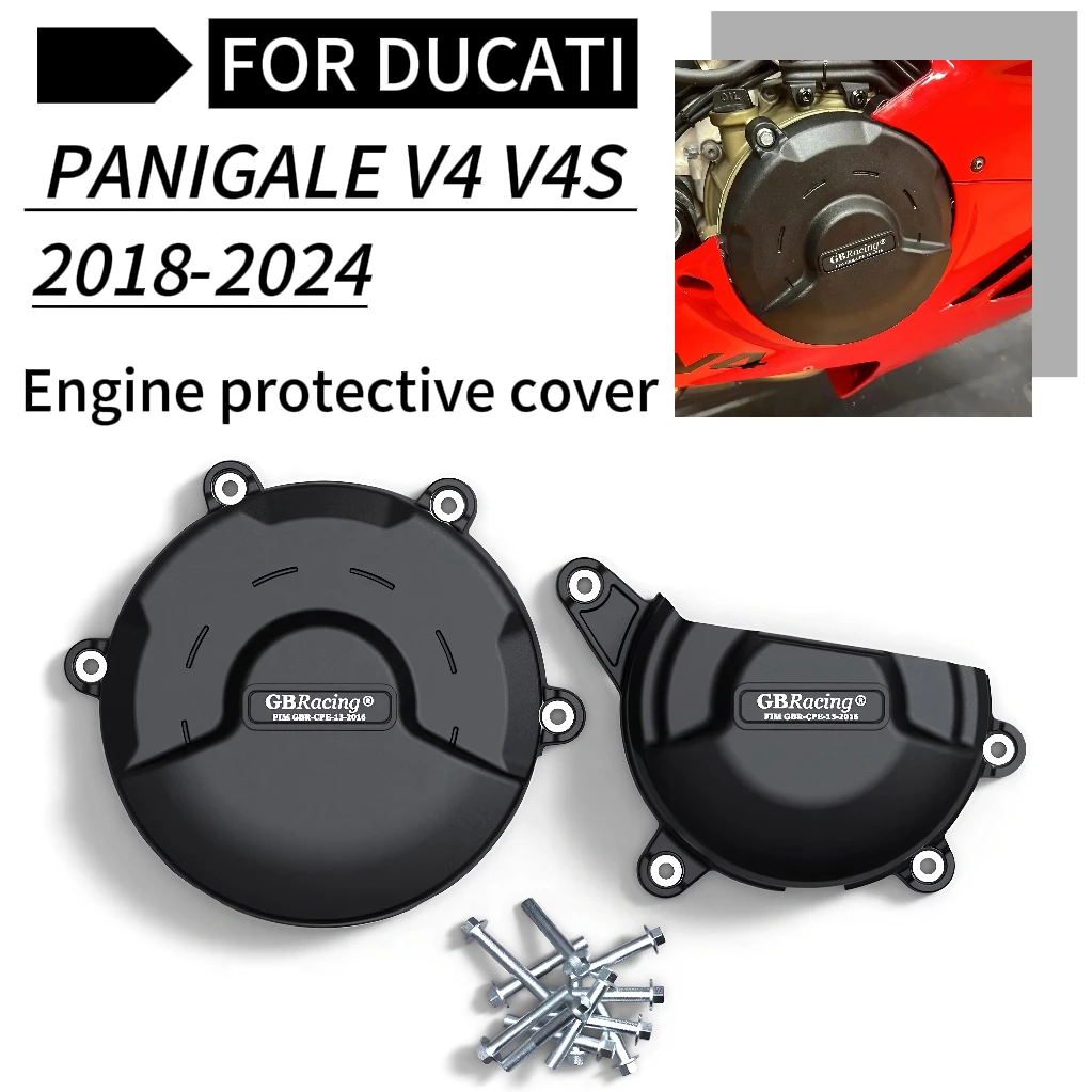 

Используется для Ducati V4 Panigale V4S 2018-2024, защитная крышка двигателя мотоцикла, защита от падения двигателя