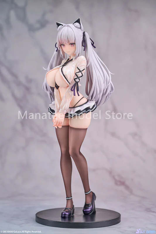 SIKI ANIM Original Alvina-chan Wet Ver. 1/7 PVC Action Figure Anime Modelo Brinquedos Coleção Boneca Presente