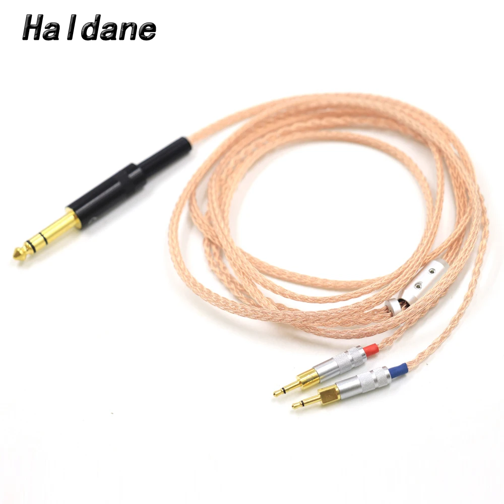 

Haldane HIFI 16Cores UPOCC Single Crystal Pure Copper Headphone Upgrade Replace Cable for Sennheiser HD700 hd 700 Earphone