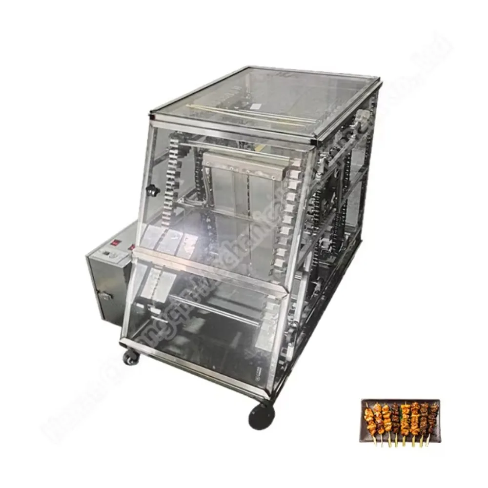 

Electric Heating Smokeless BBQ Grill, Non-smoking Kitchen Barbecue, Automatic Kebab Satay Skewer Machine, Indoor Outdoor Cooking