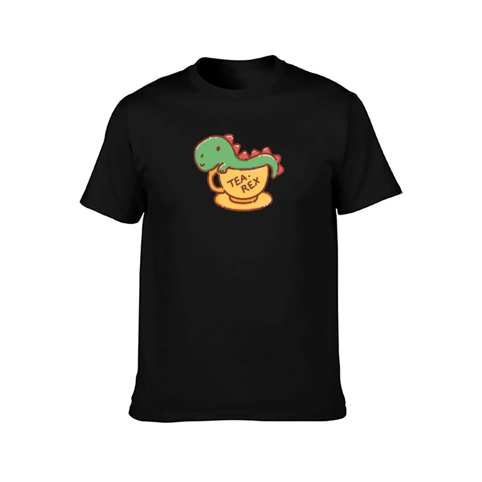 Tea - rex! T rex in a tea cup, cute trex funny pun T-Shirt printed t shirts for man T-Shirt
