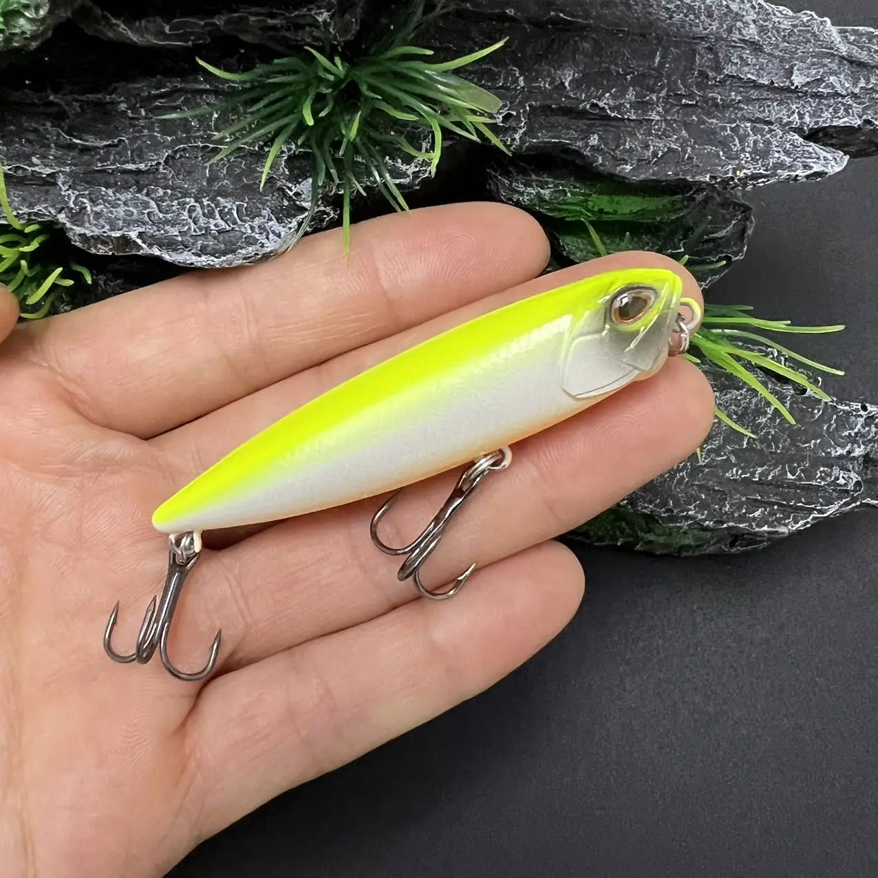 واقعية قلم رصاص الصيد إغراء 65mm5.5g الاصطناعي تويتش الطعم الثابت العائمة Stickbait باس سمك السلمون المرقط صيد السمك الكارب الصيد الطعوم #5