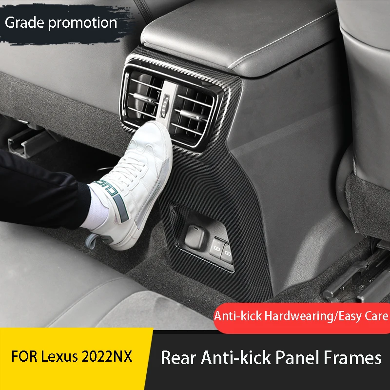 Car Central Control Shift Panel FOR 2022 Lexus NX250 NX350 nx350h nx450h ABS Rear Anti-Kick Panel Frame Interior Trim