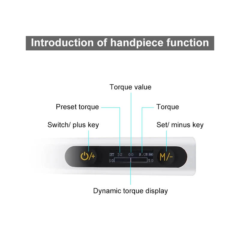 1 set Dental Implantology Prosthetic Tools Dental Implant Torque Kit Screwdriver Wrench Prosthetic Restoration Ratchet Dentistry