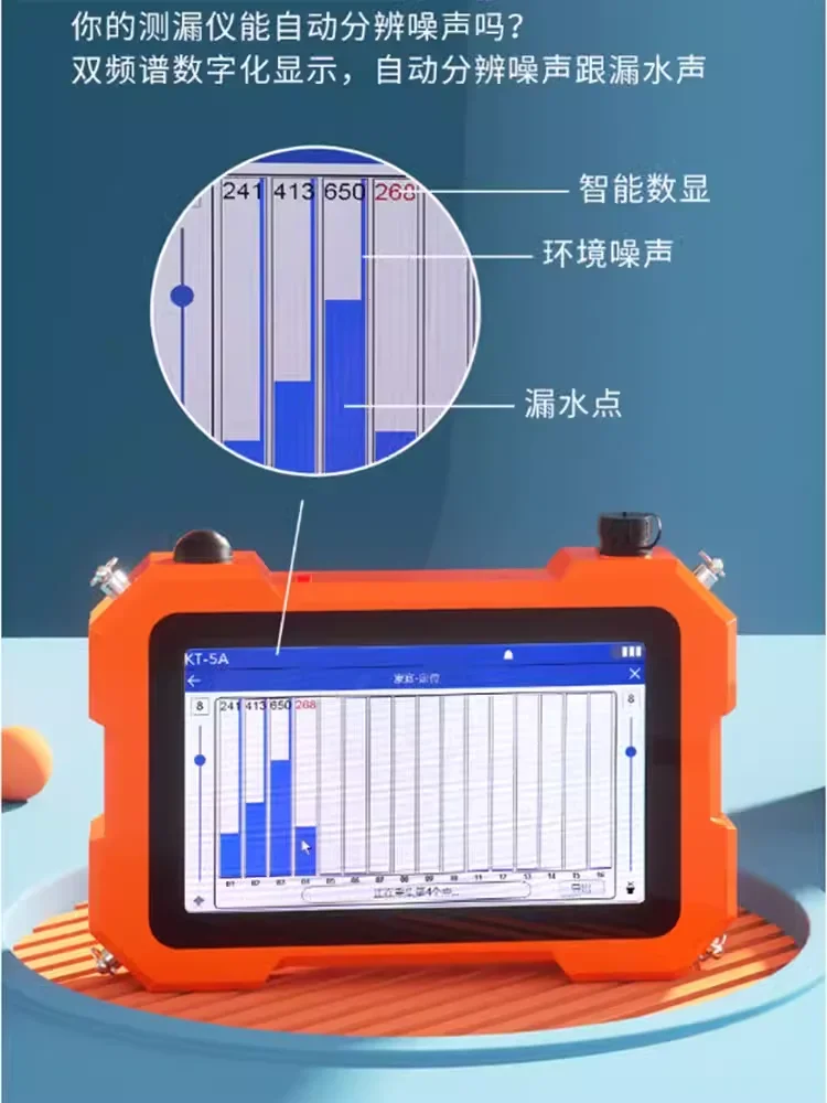 New Underground Pipe Leak Detector Household Pressure Pipe Leak Detector Fire Pipe Leak Point Tester