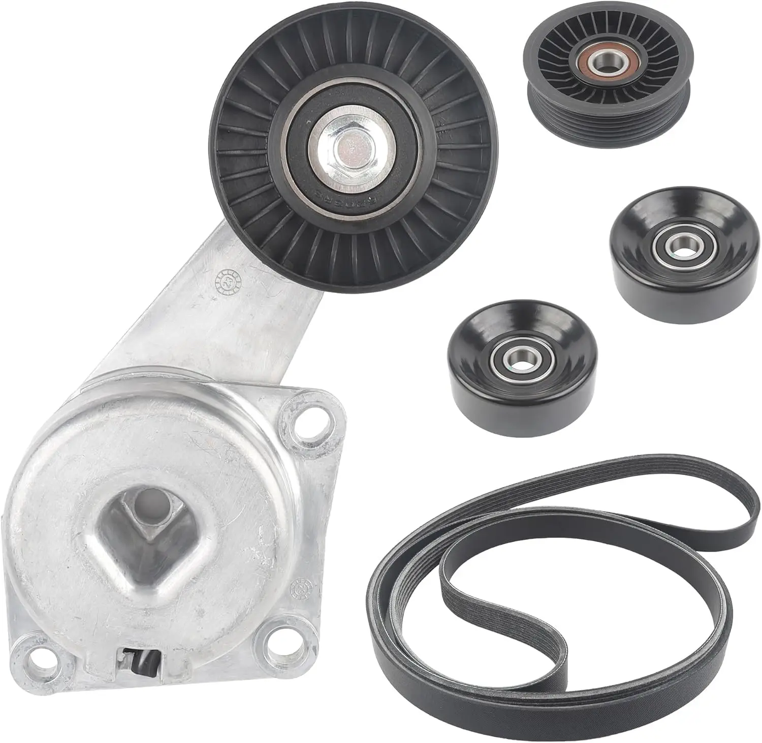 

Serpentine Belt Tensioner Idler Pulley Kit for Ford F150, F250, Explorer, Expedition 2005-2014 5.4L/4.6L Engines