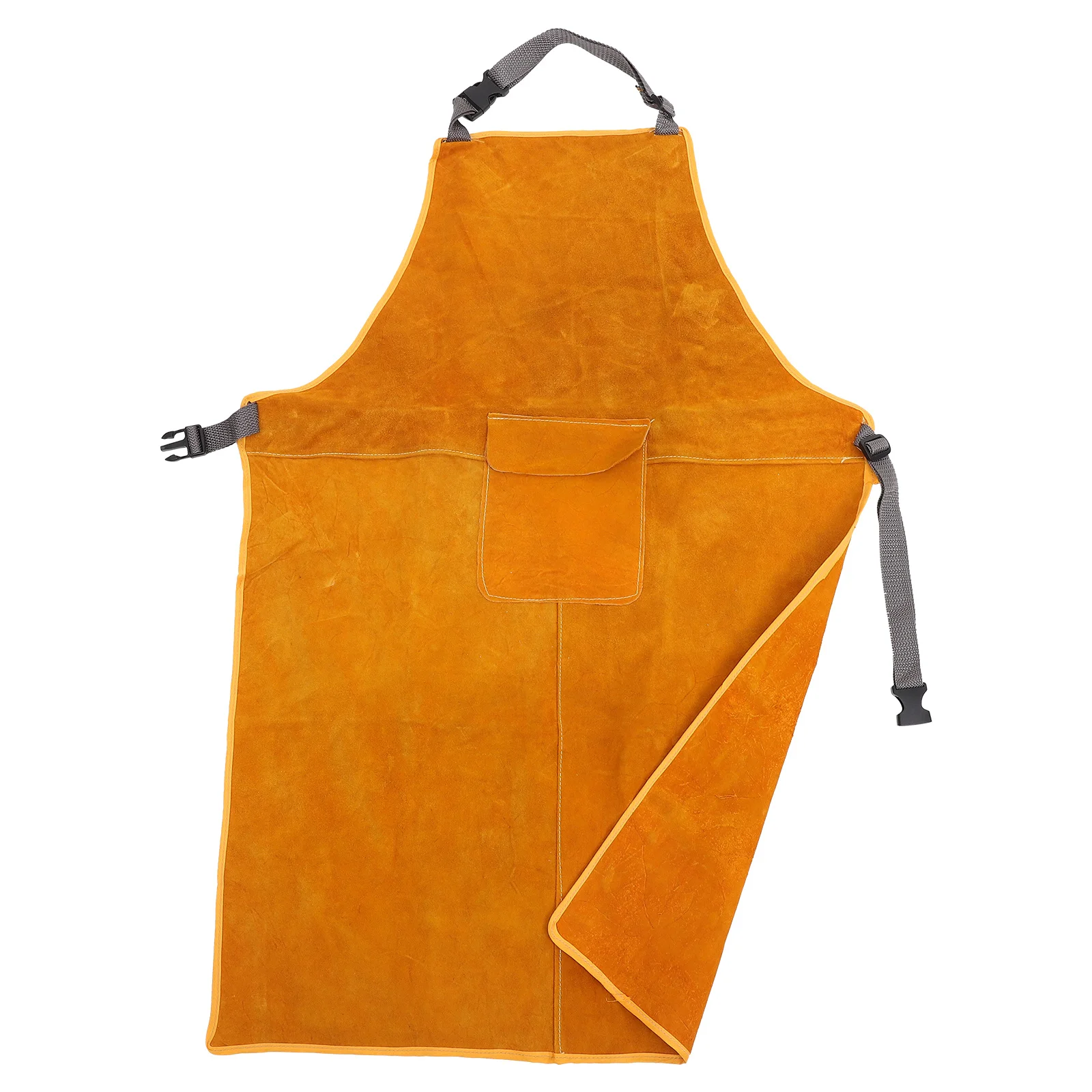 Delantal protector de soldadura, ropa de soldadura eléctrica gruesa para taller, resistente al desgaste, antiescaldaduras, retardante de llama