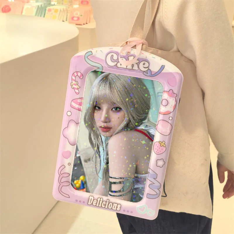 KPOP A4 jumbo card holder flipchart binder photocards holder display frame organizer card pendant card case binder photocards