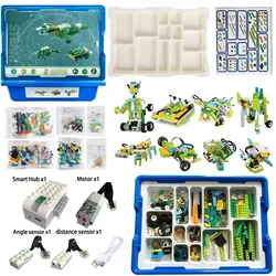 WeDo 2.0 Novo nós-fazer 2nd geração robótica construção de vapor para o risco 3.0 núcleo conjunto blocos de construção tijolo técnico brinquedo educacional