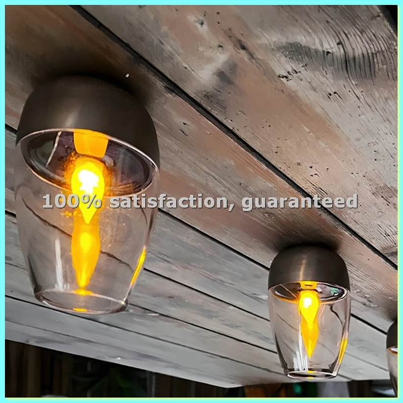 Solar Light LED Stainless Steel Candle Outdoor Courtyard Decorative Atmosphere Night Lights Candlelight Dinner Lamping-ANKL