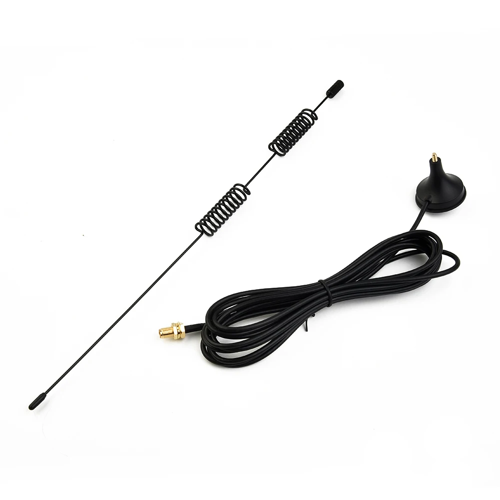 136-174MHz Antenna Antenna 1pcs Car Radio Antenna Dual Band Magnetic Base VHF UHF Car Spare Parts High Quality