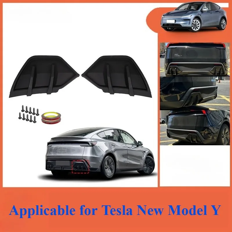 

Applicable for Tesla New Model Y High Quality ABS Rear Bumper Side Corner Diffuser Lip Automobile Exterior Body Kits Accessories