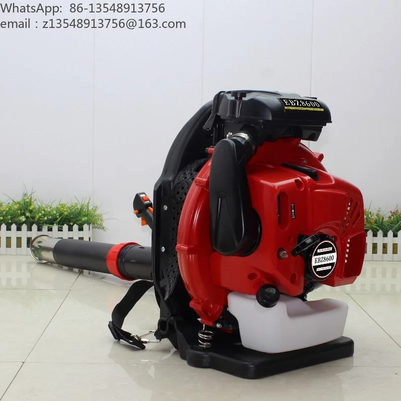EBZ8600 Backpack 2-Stroke Gas Air Blower High Power Dust Snow Removal Machine for Construction Road Cleaning