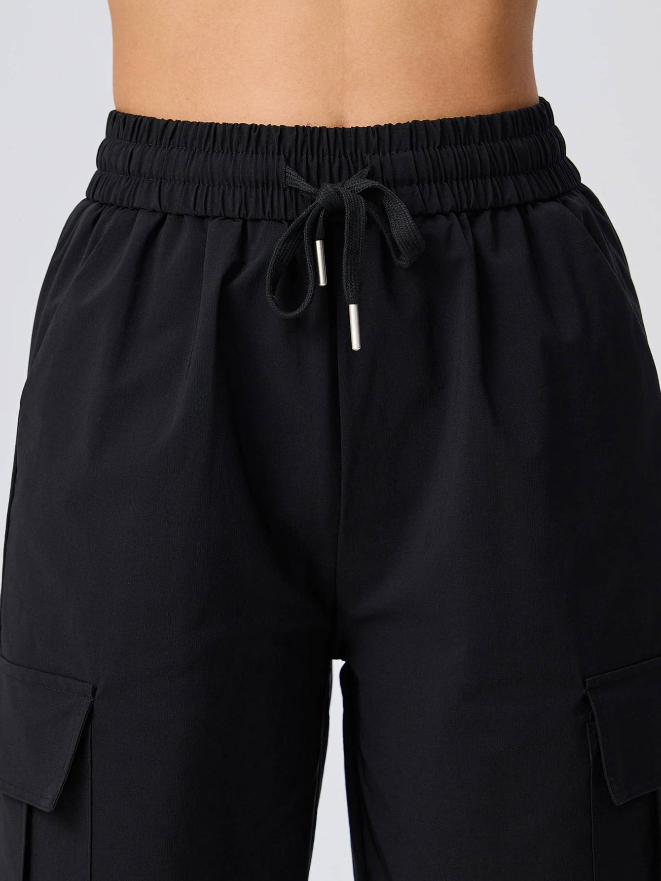 سراويل يوجا فضفاضة رفيعة للربيع والصيف للسيدات، سراويل رياضية ضيقة عالية الخصر للجري، سراويل تدريب ولياقة بدنية غير رسمية #4