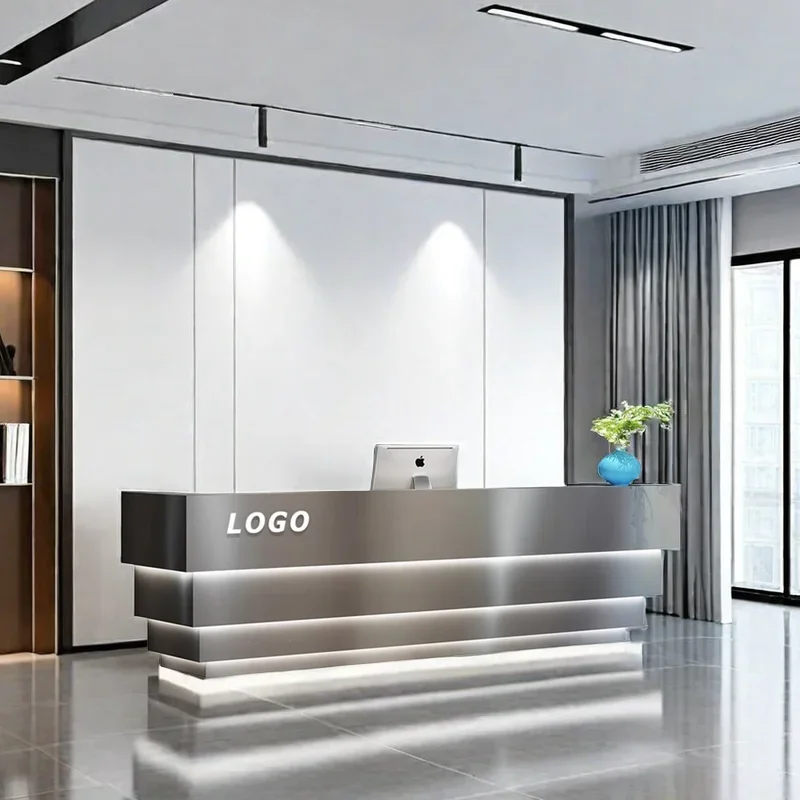 

Spa Reception Furniture Beauty Institute Counter Professional Cash Salon Desk Modern Table Atelier Empfangstheke Bank Church