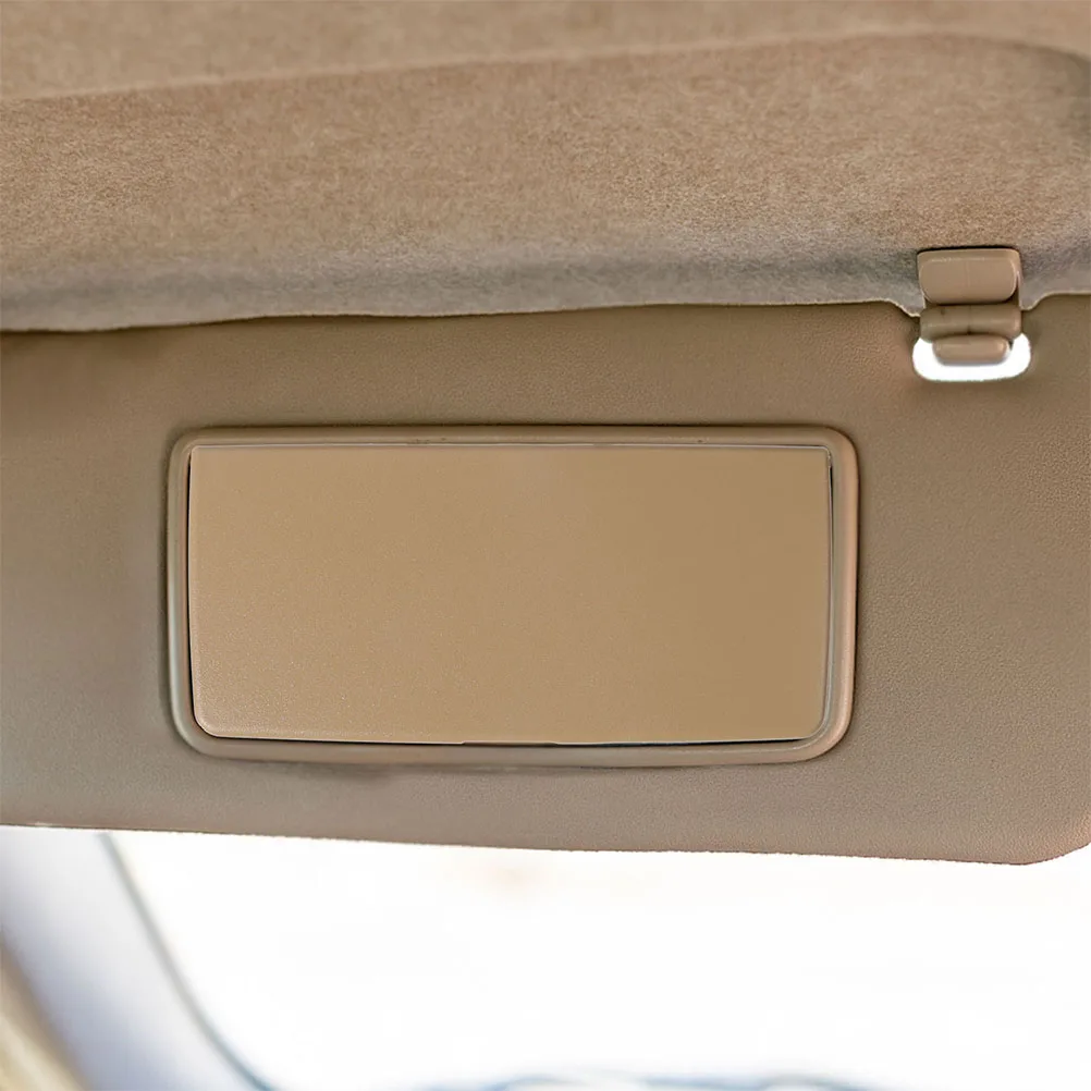

2pcs Makeup Mirror Cover for Cars Visor Sun Shade Replacement Beige Inside Vanity Mirror Covers for Vehicle Truck Car Accessory