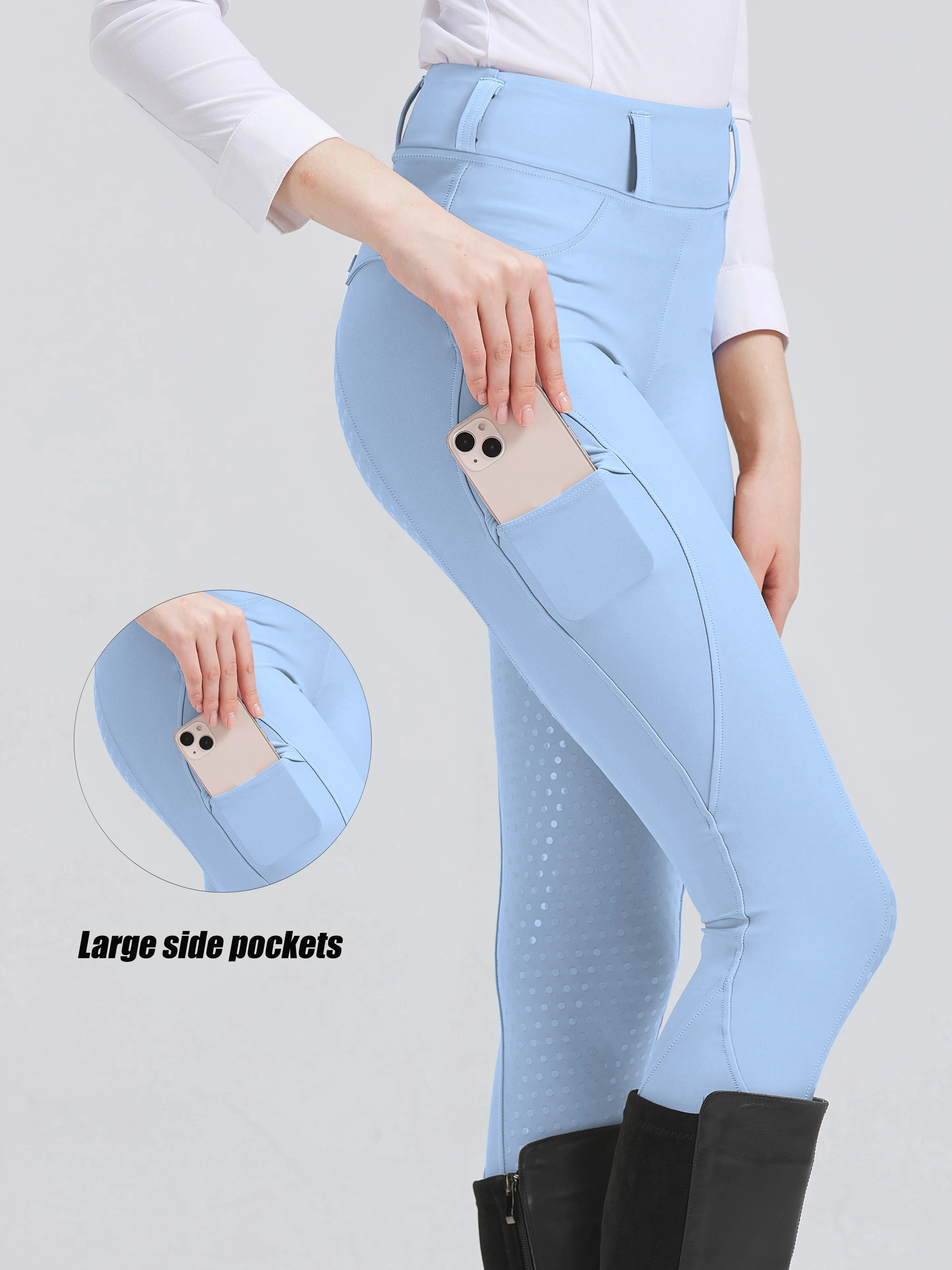 

Professional horse riding pants silicone anti-slip quick-dry tight-fitting cycling sports pants for equestrian Tights Breecheds