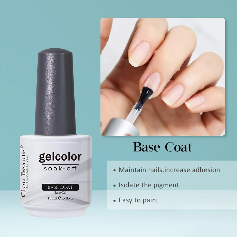 Clou Beaute Gel Nagellak Neon Bruin Koningsblauw Rood Groen Pastal Naakt Nail Art Vernissen Gel Lak Top Coat UV Gel Nail