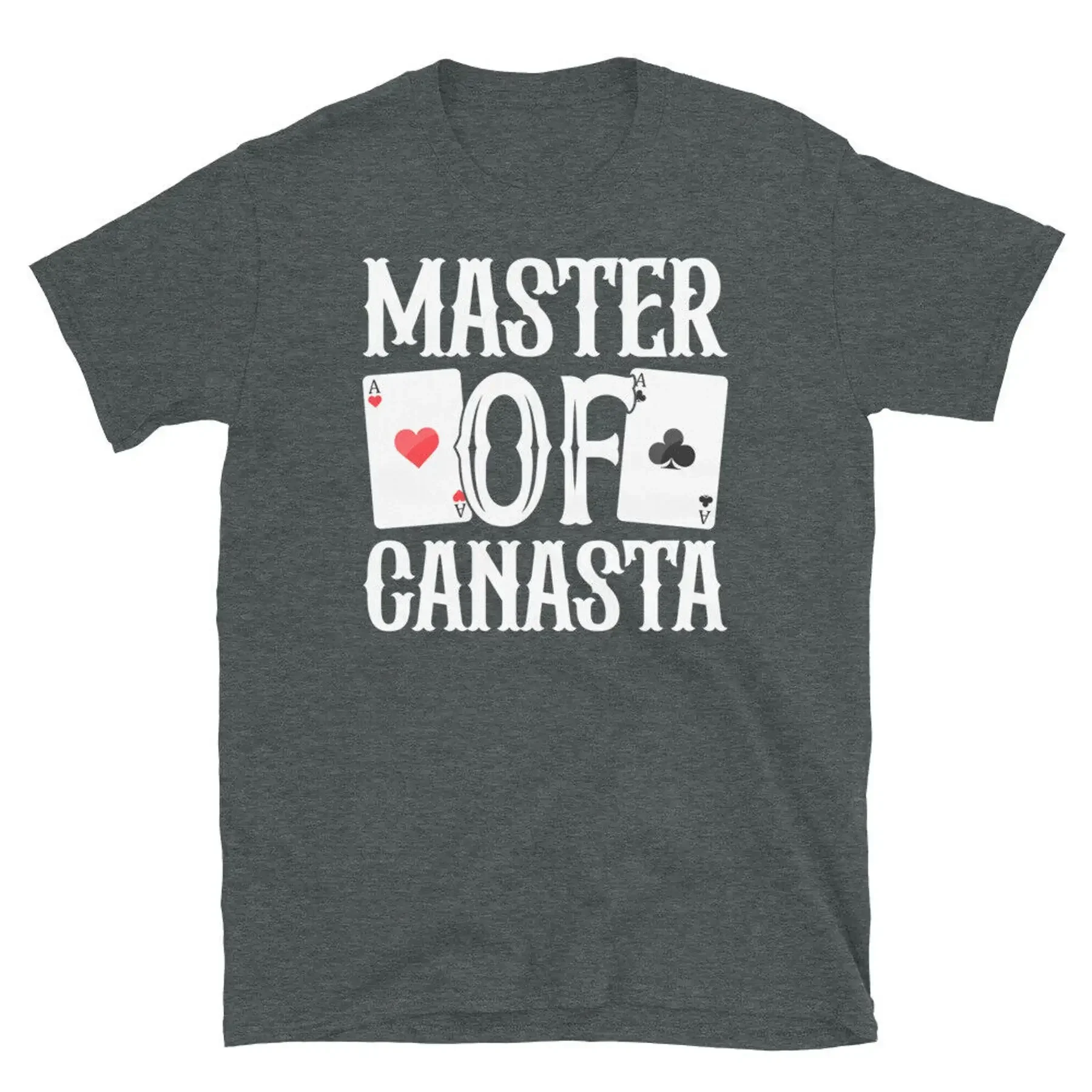 Master of Canasta Card Game Rummy Melding Short Sleeve Unisex T Shirt