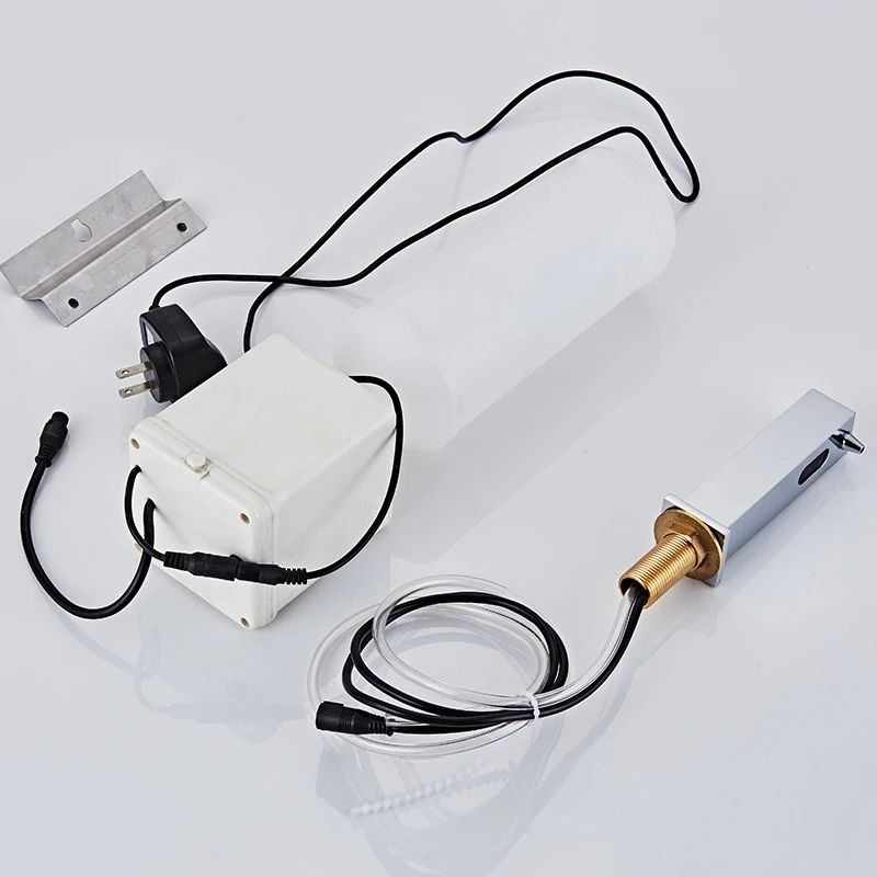 Commercial Modern Single-Hole Touchless Liquid Soap Dispenser Wall Mounted Hands-Free Electronic Sensor Soap Dispenser