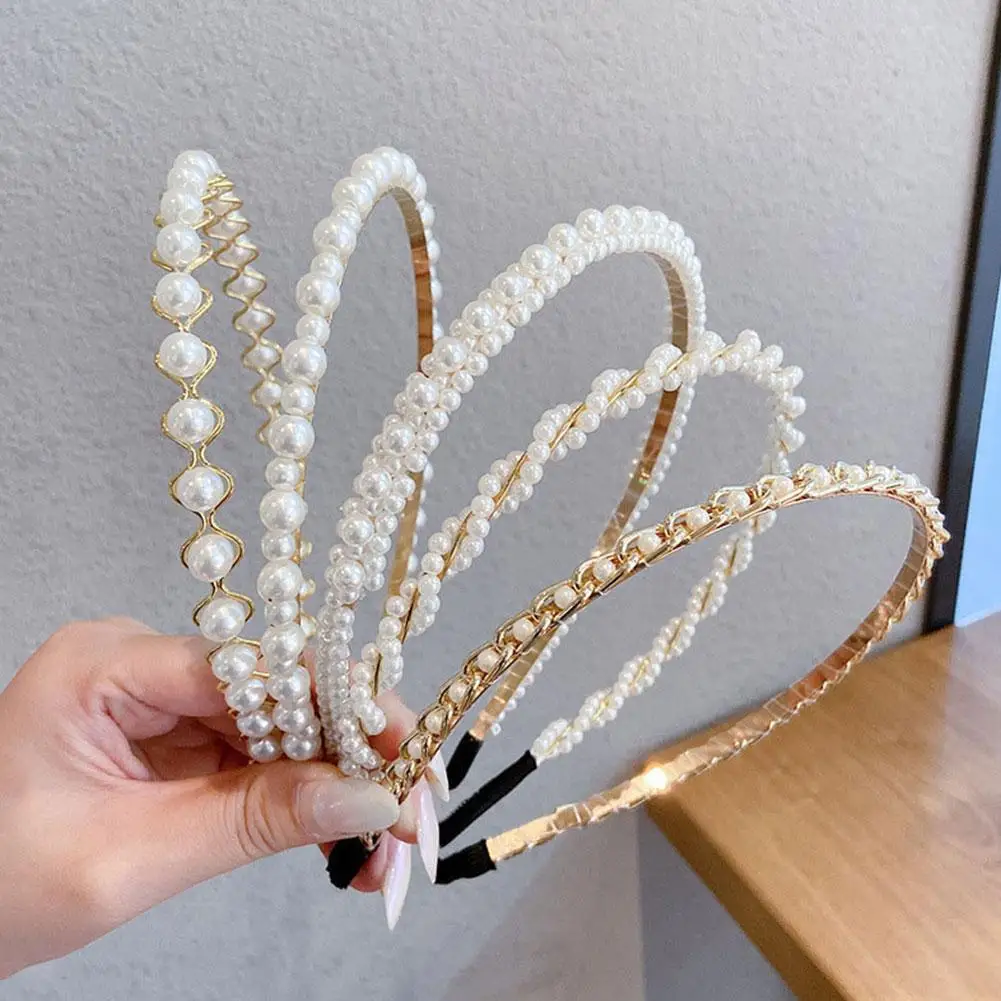 Headband Simple High-end Hairbands For Summer Women To Go Out With Super Fairy Headbands Pearl Hairband For Fairy Hair Accessory