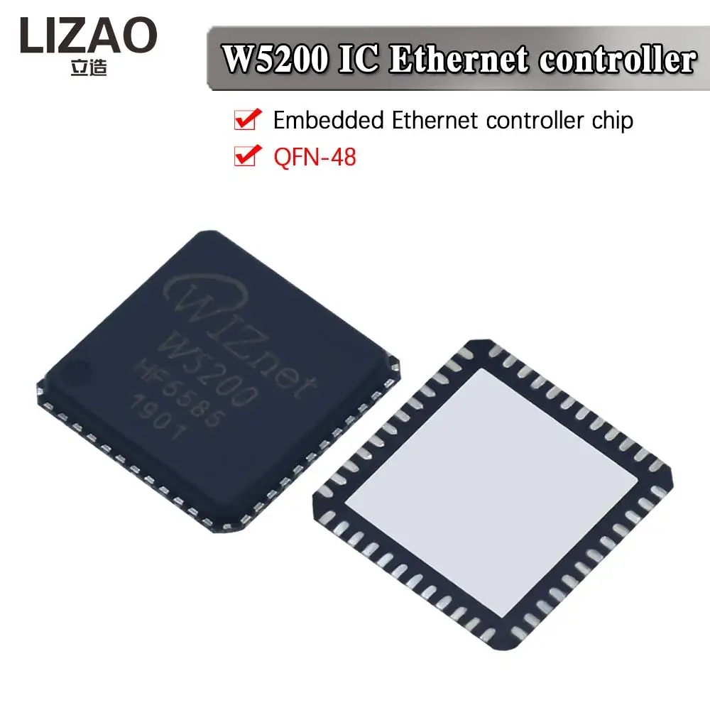 W5200 Ethernet IC Chip Original Genuine New Package QFN-48
