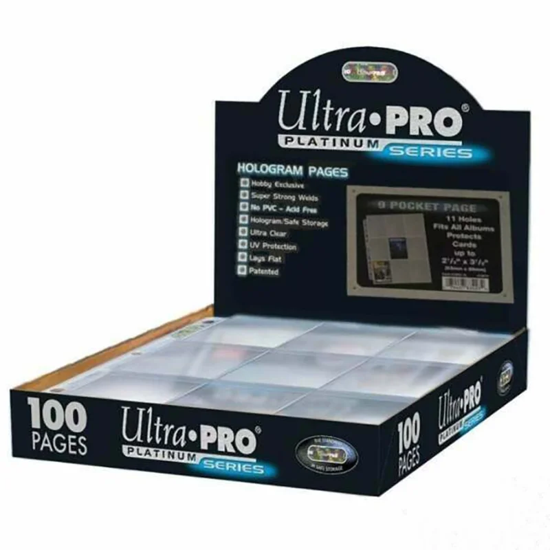 ultra pro platinum 9 card pocket pages sleeves Ultra PRO 9-Pocket Card Sleeve Each page bears Ultra PROs hologram quality Ultra Pro 25 Platinum Storage