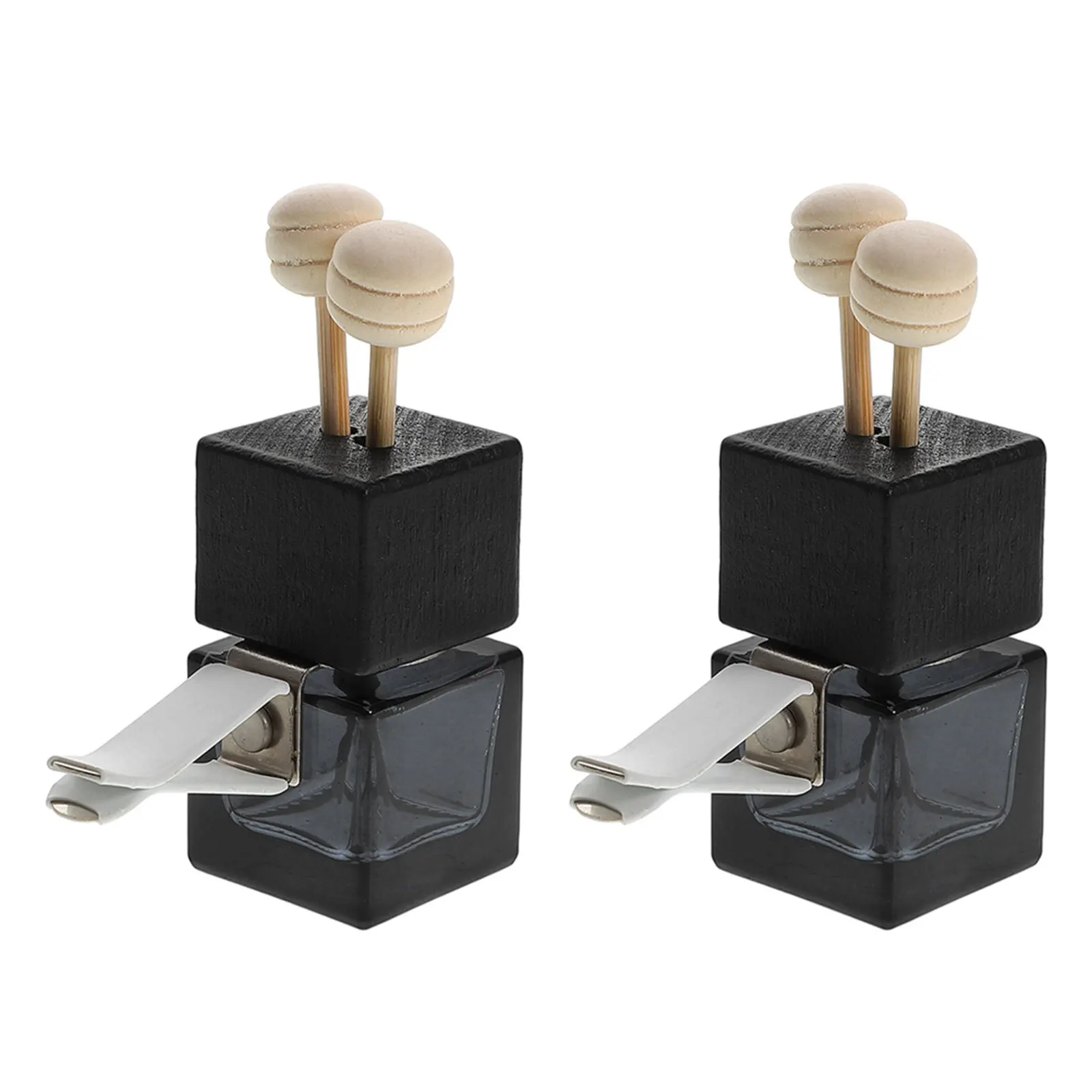 2 قطعة زجاجة معطّر الهواء الأنيقة للسيارة مادة متينة قلادة الروائح للعلاج بالروائح للقضاء على رائحة السيارة وتنقية #2