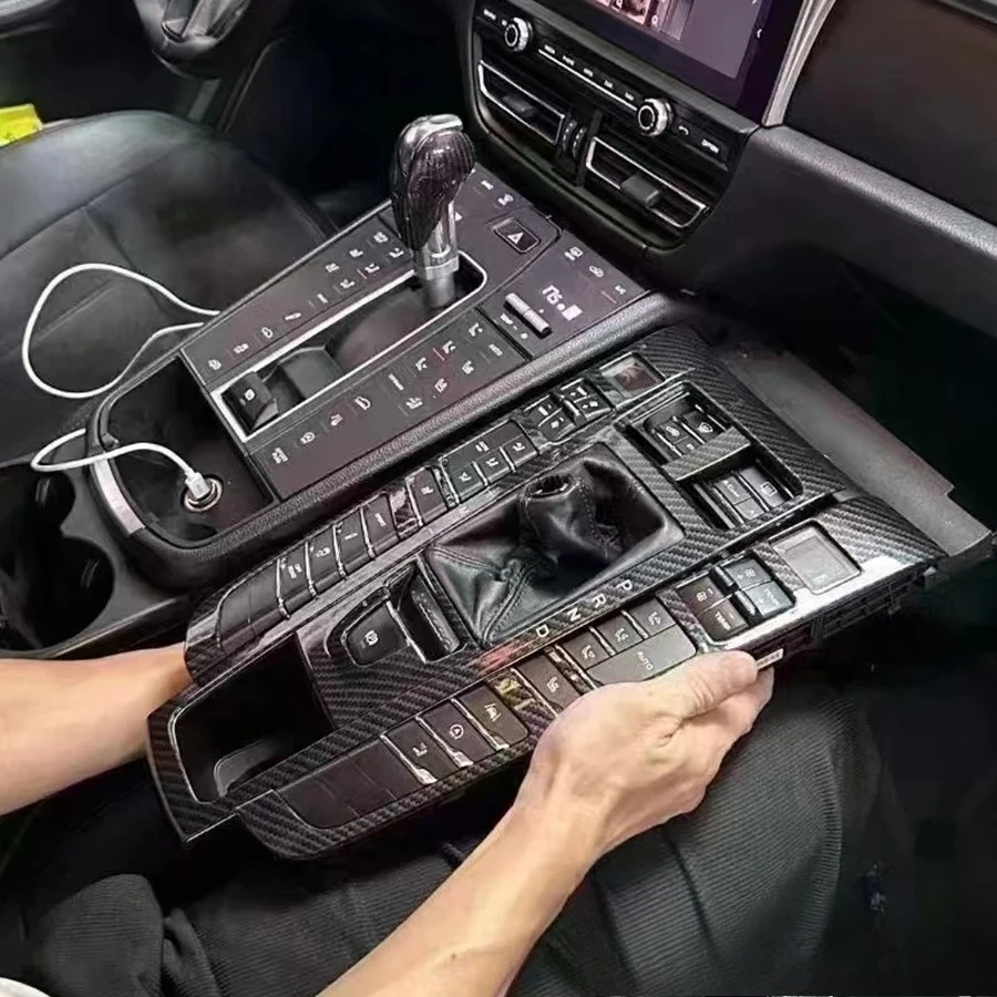 Ac Panel for Porsche Macan 2014-2021 (95B.1 /95B.2) Decorative Accessories Gear Shift Panel Center Console Interior