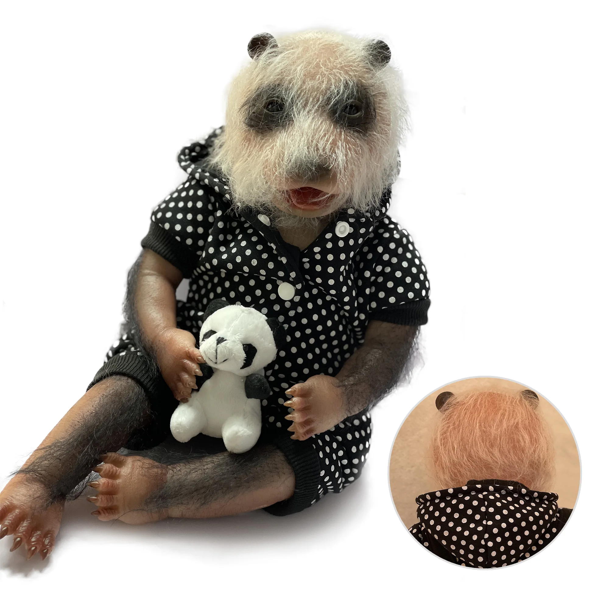 Bebe Reborn 49CM Dolls Lovely Panda Dolls Reborn Baby Doll Toys For Children's Gift Bebê Reborn Kукла Pеборн Bonecos Renascidos