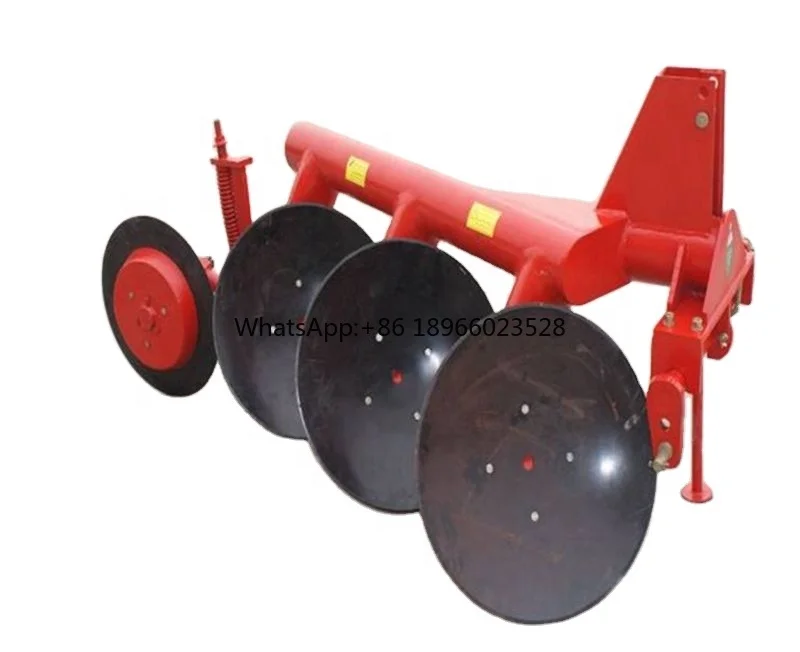 1LYX-330 round pipe disc plough 3 blade tractor disc harrow types of farm plow