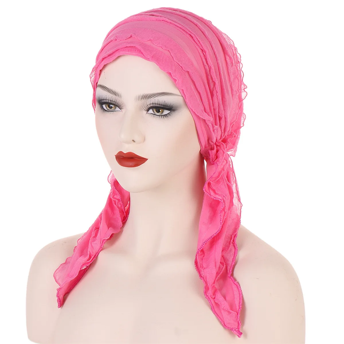 Muslim Women Head Scarf Hijab Chemo Cap Turban  Headwear Bandana Cancer Hair Loss Headscarf Head Wrap