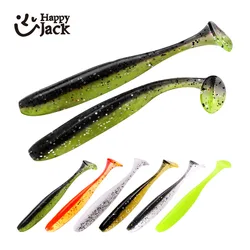 HappyJack 2024 Soft Worm Lures Silicone Bait 15pcs 5cm 10pcs 7cm Sea Fish Pva Swimbait Wobblers Goods For Fishing Artificial